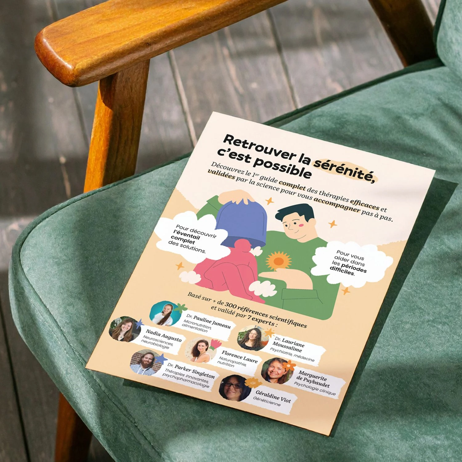 Aperçu du flyer Santé Mentale 360° pour votre salle d'attente